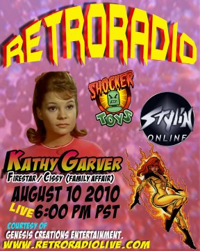 Kathy Garver/Firestar interview on Retro Radio Live